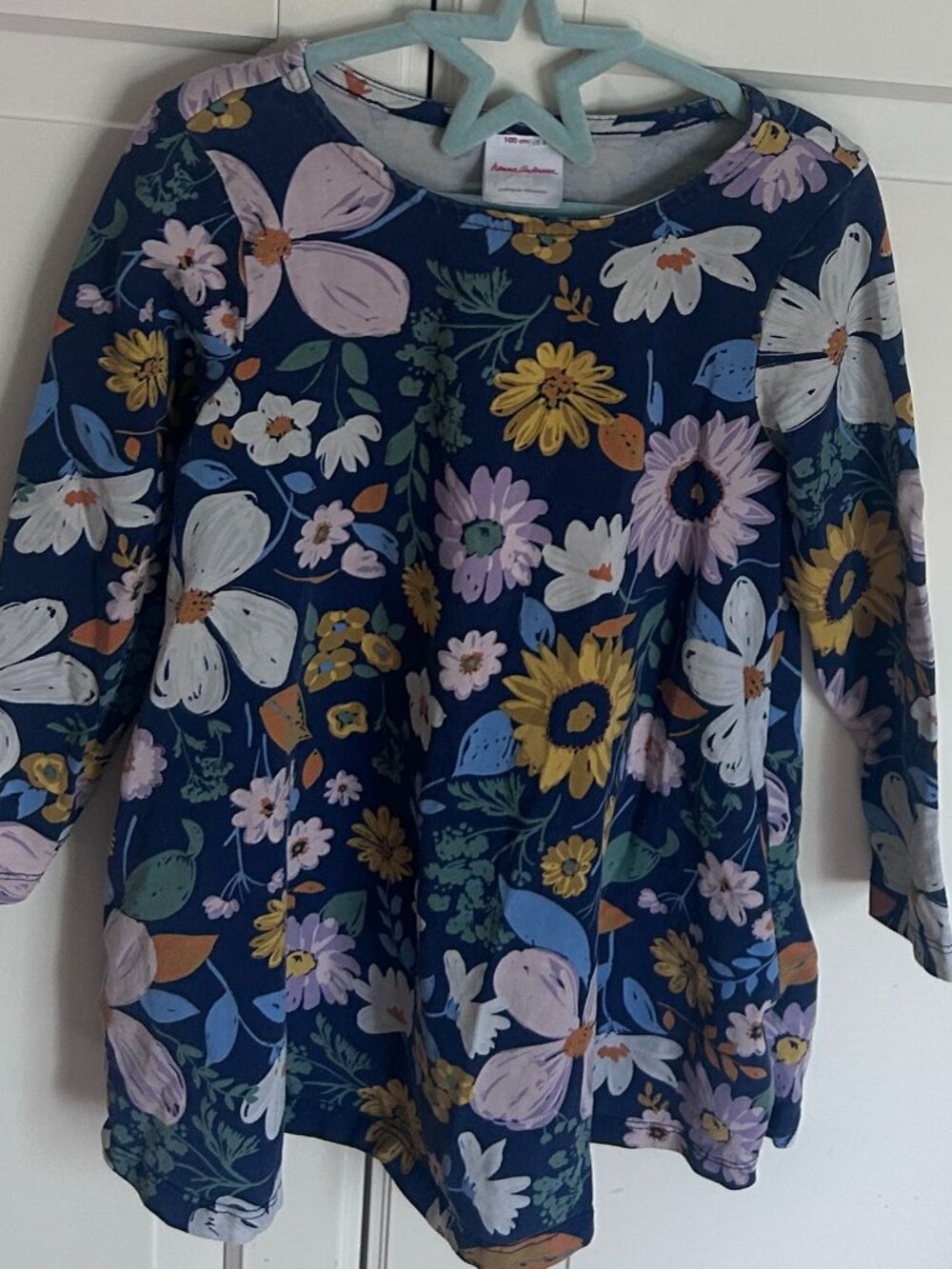 🌻💙 Hanna Andersson Sunflower Floral Dress – Size 4T 💙🌻
